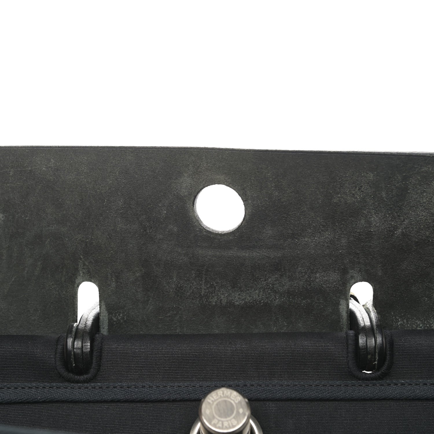 Hermes Toile Vache Calfskin Herbag 39 MM Black 12 of 12