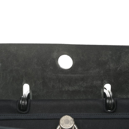 Hermes Toile Vache Calfskin Herbag 39 MM Black 12 of 12