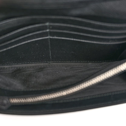 Prada Tessuto Nylon Triangle Continental Flap Wallet Black 5 of 13