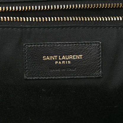 Saint Laurent Lambskin Quilted Maxi Icare Shopping Tote Black 7 of 10