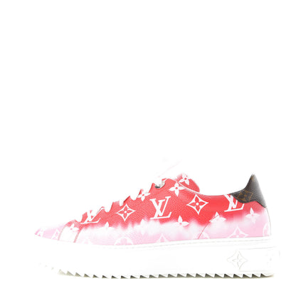 Louis Vuitton Monogram Escale Time Out Sneakers 41 Red 1 of 10