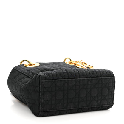 Christian Dior Nylon Cannage Mini Lady Dior Black 3 of 11