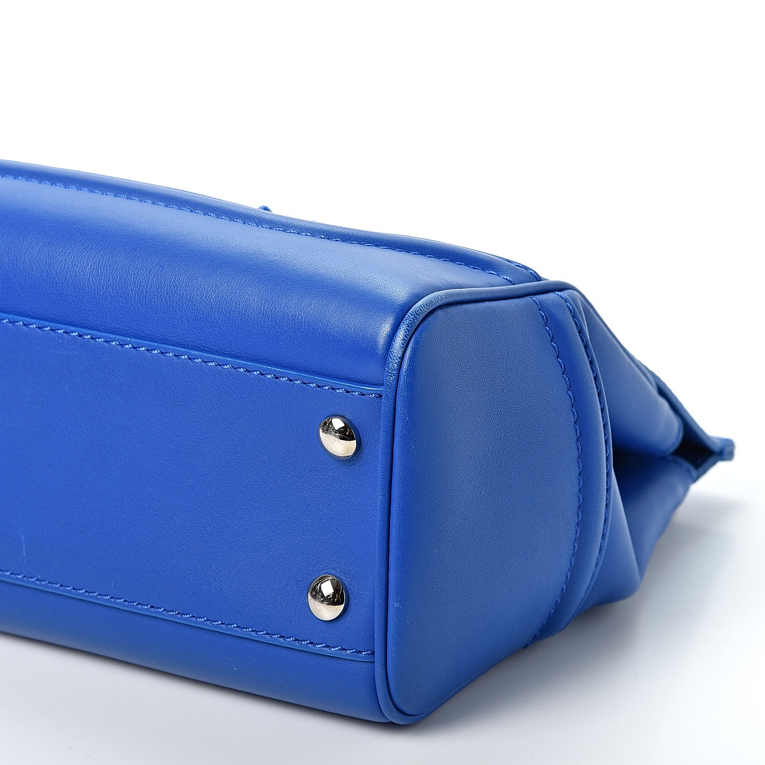 Versace Vitello Medium Palazzo Empire Bag Blue 8 of 9