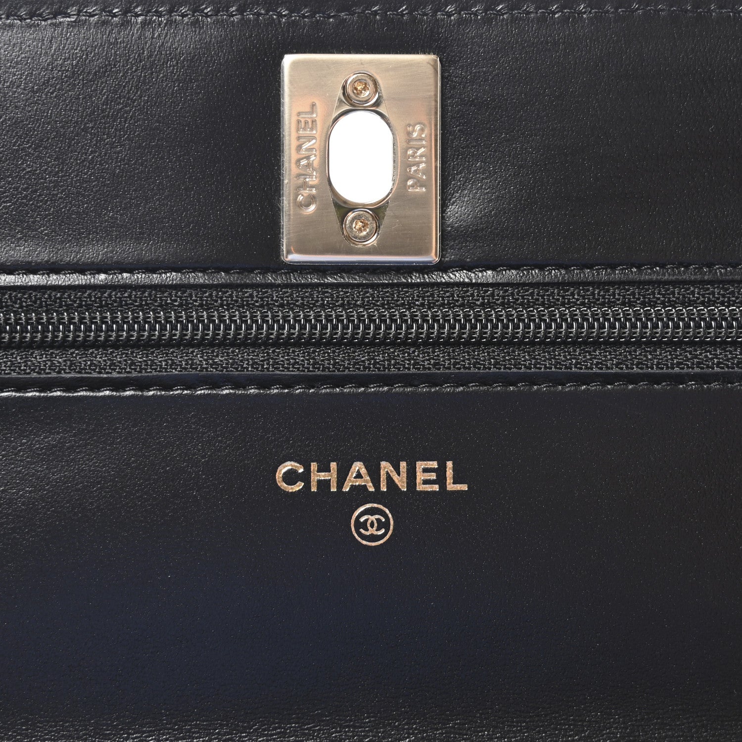 Chanel Lambskin Quilted Trendy CC Wallet On Chain WOC Black 6 of 11
