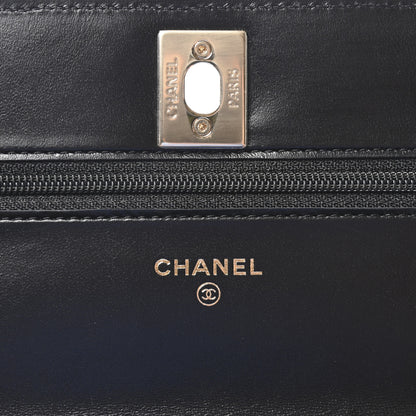 Chanel Lambskin Quilted Trendy CC Wallet On Chain WOC Black 6 of 11