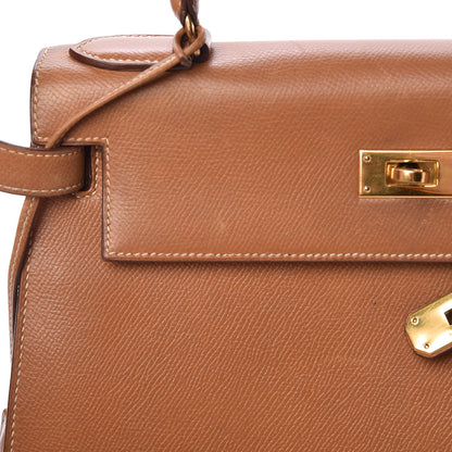 Hermes Courchevel Kelly Sellier 28 Gold 40 of 49