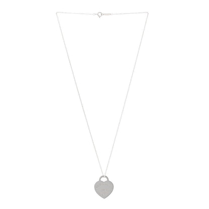 Tiffany Sterling Silver Return to Tiffany Heart Pendant Necklace 3 of 5