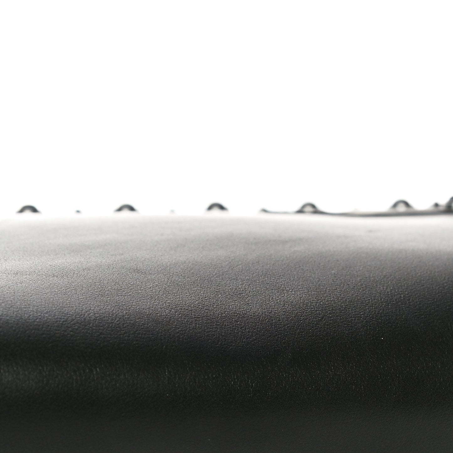 Calfskin Panther Medium Guitar Strap Rockstud Rolling Flap Saddle Bag Black