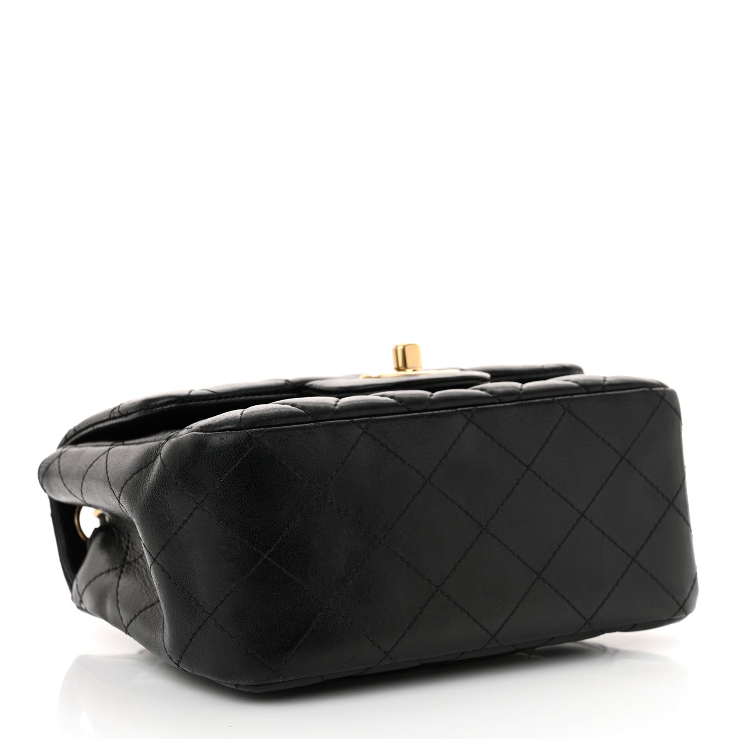 Chanel Lambskin Quilted Mini Square Flap Black 4 of 12