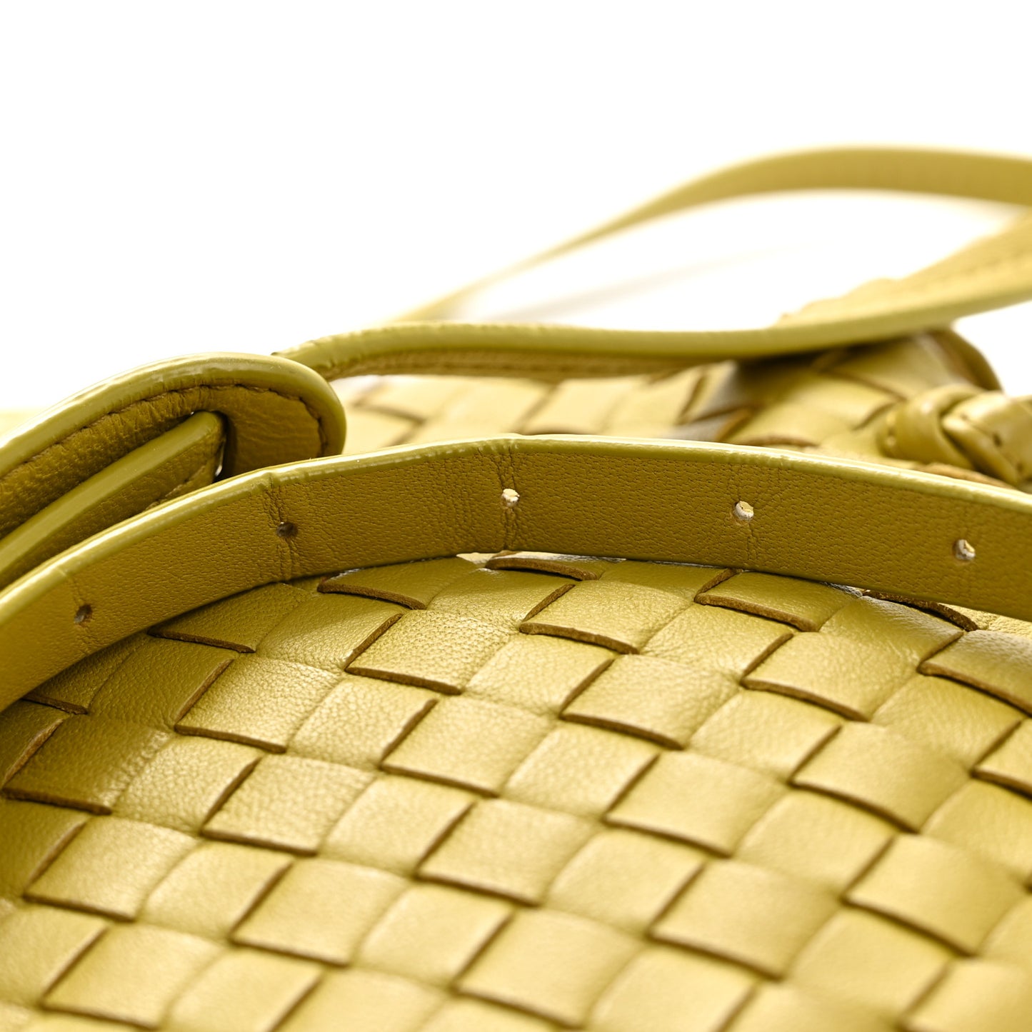 Nappa Intrecciato Nodini Crossbody Messenger Green