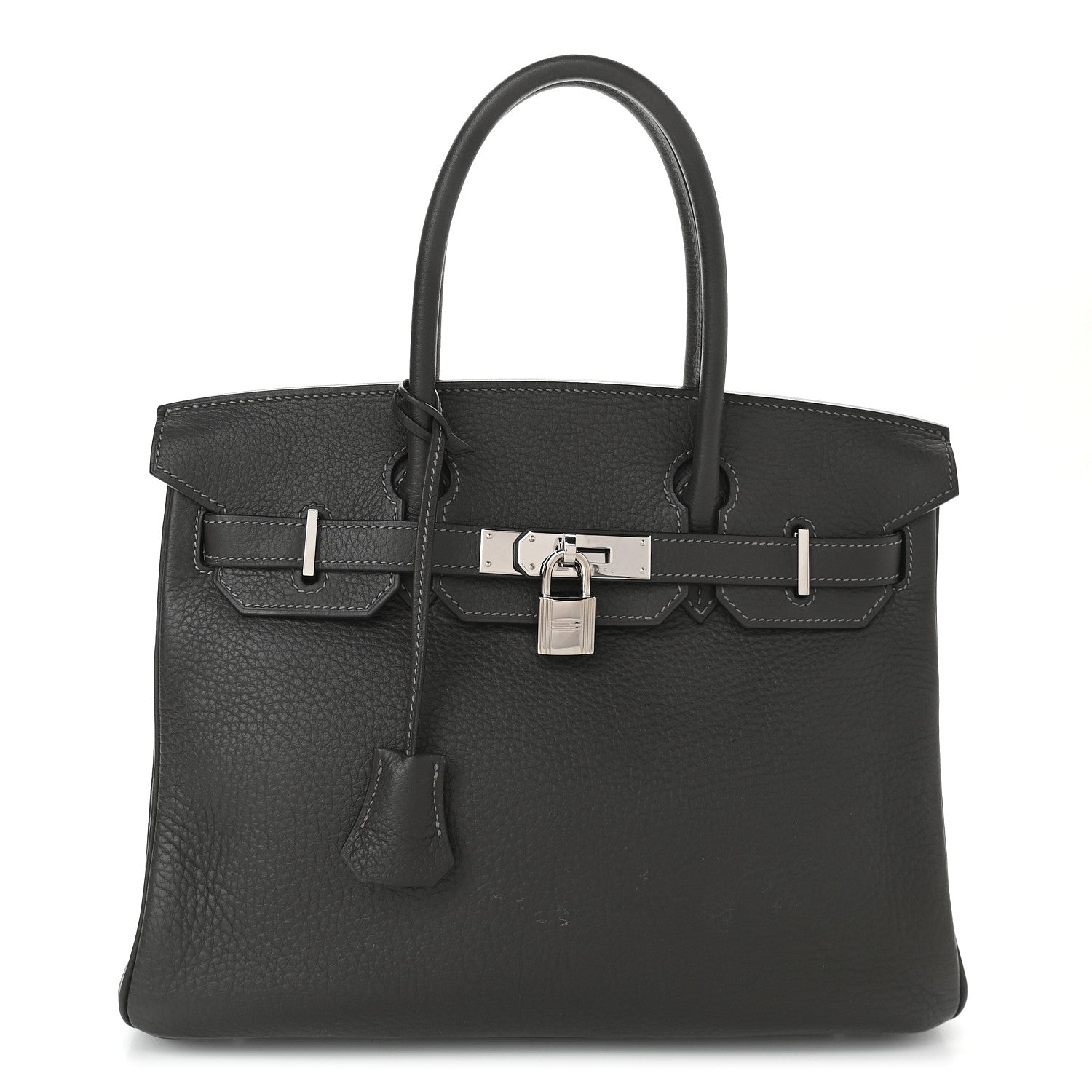 Hermes Taurillon Clemence Birkin 30 Graphite 1 of 9