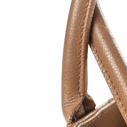Chanel Caviar Medium Soft CC Top Handle Tote Dark Beige 17 of 28