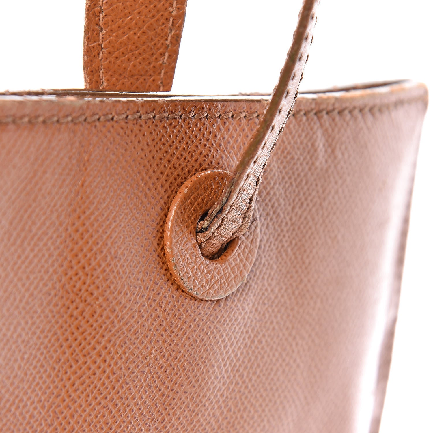 Chanel Grained Calfskin Logo Tote Brown 17 of 33