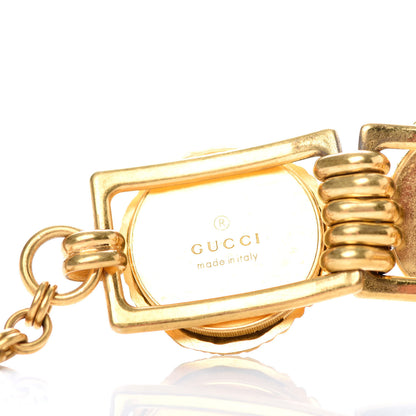 Gucci Metal Lion Heads Bracelet M Aged Gold 4 of 4