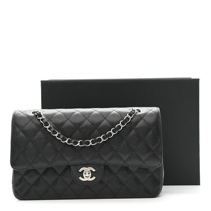 Chanel Caviar Quilted Medium Double Flap Black 11 of 11