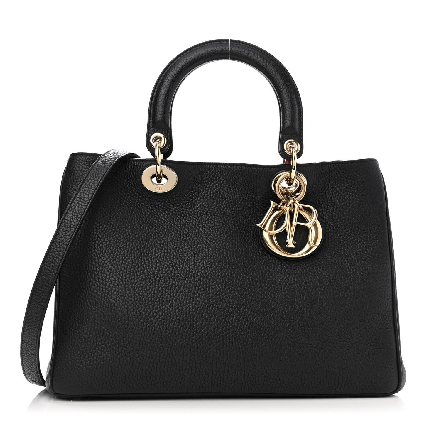 Bullcalf Medium Diorissimo Tote Black Rose Indien
