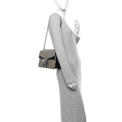 Gucci GG Supreme Monogram Small Dionysus Shoulder Bag Black 2 of 13