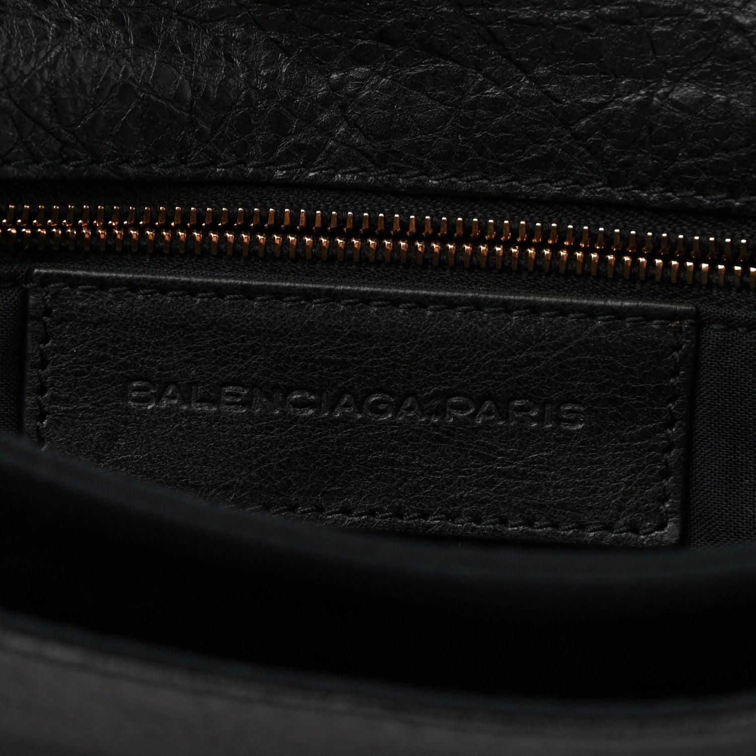 Balenciaga Agneau Giant 12 Rose Gold Hardware Envelope Clutch Black 6 of 7