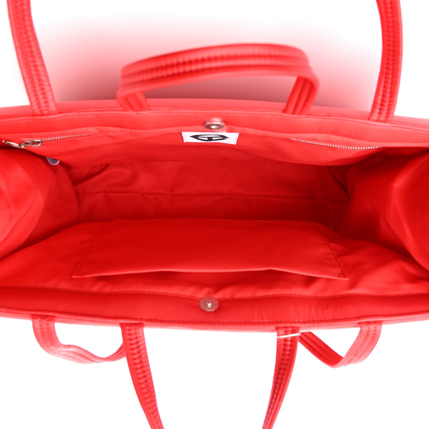 Telfar Nylon Large Puff Shopping Bag Red 5 of 9