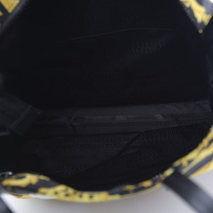Versace Nylon Baroque Print Tote Black 5 of 9