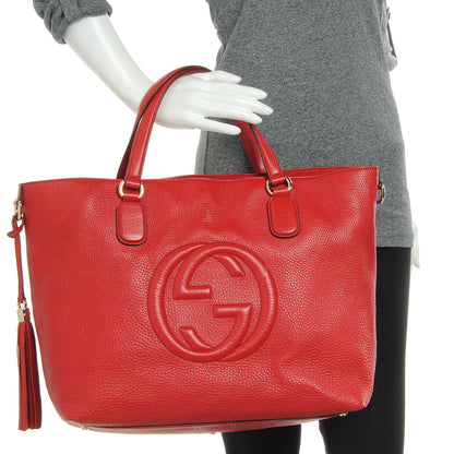 Gucci Cellarius Calfskin Large Soho Working Tote Tabasco 2 of 7