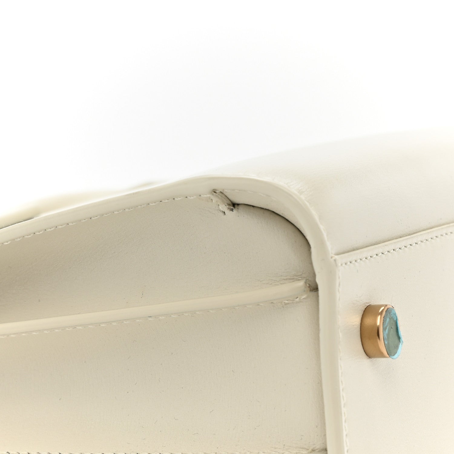 Saint Laurent Calfskin Baby Sac De Jour Dove White 13 of 15