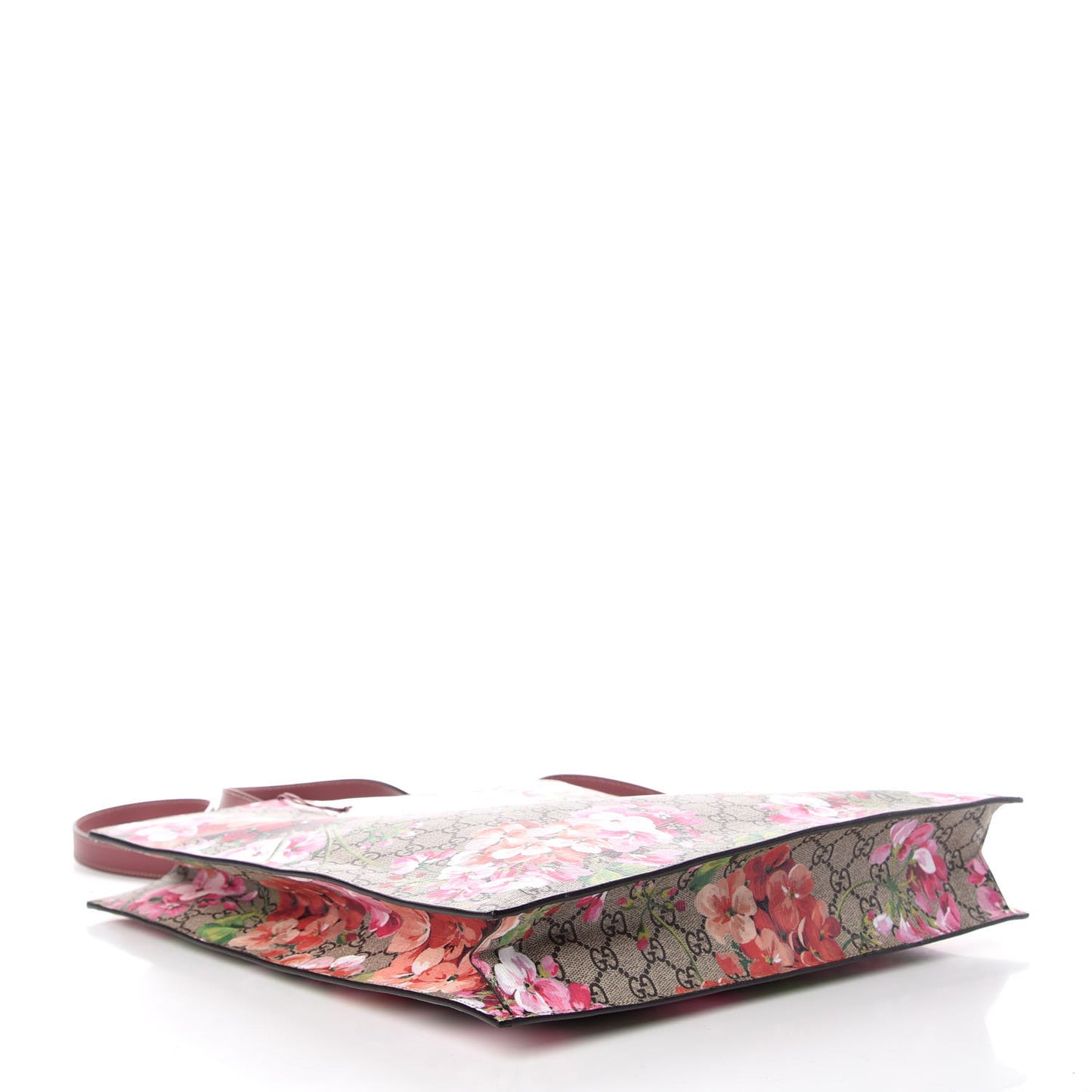 Soft GG Supreme Monogram Blooms Vertical Tote Beige Multicolor Dry Rose