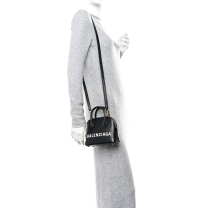 Balenciaga Grained Calfskin XXS Ville Top Handle Bag Black 2 of 11