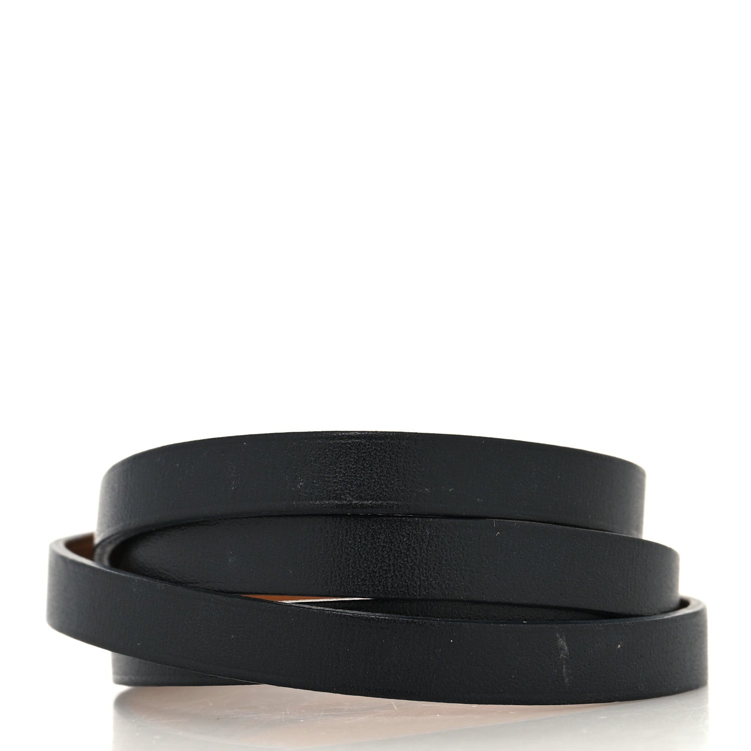 Hermes Chamonix Behapi Double Tour Bracelet T3 Black Fauve 3 of 5