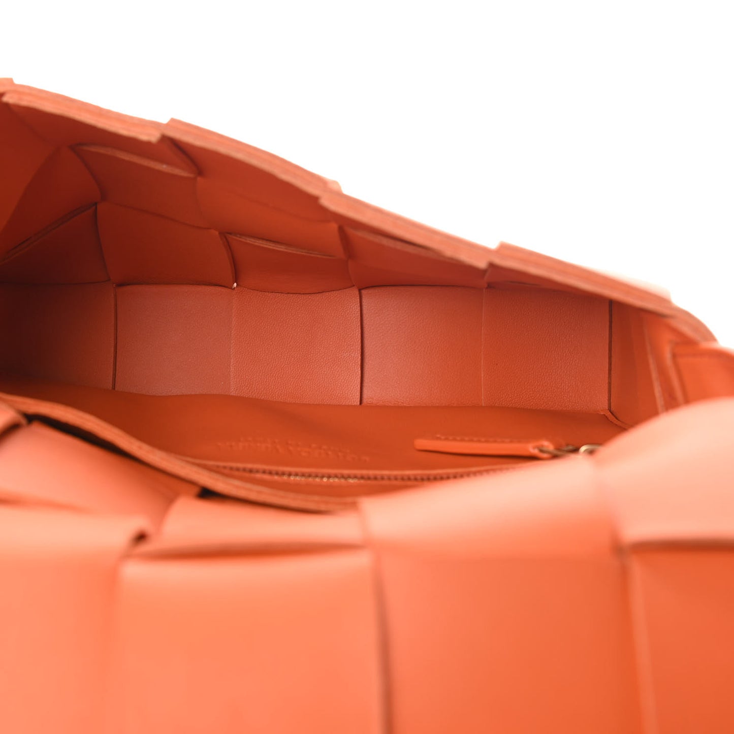 Nappa Maxi Intreccio Cassette Bag Burned Orange