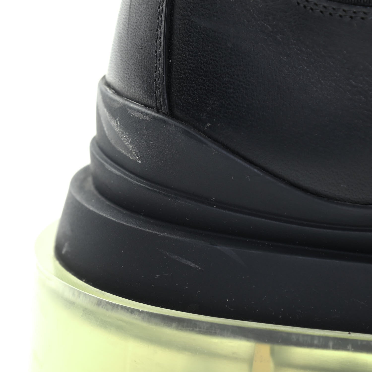 Bottega Veneta Calfskin The Tire Chelsea Boots 35.5 Black Transparent 11 of 13