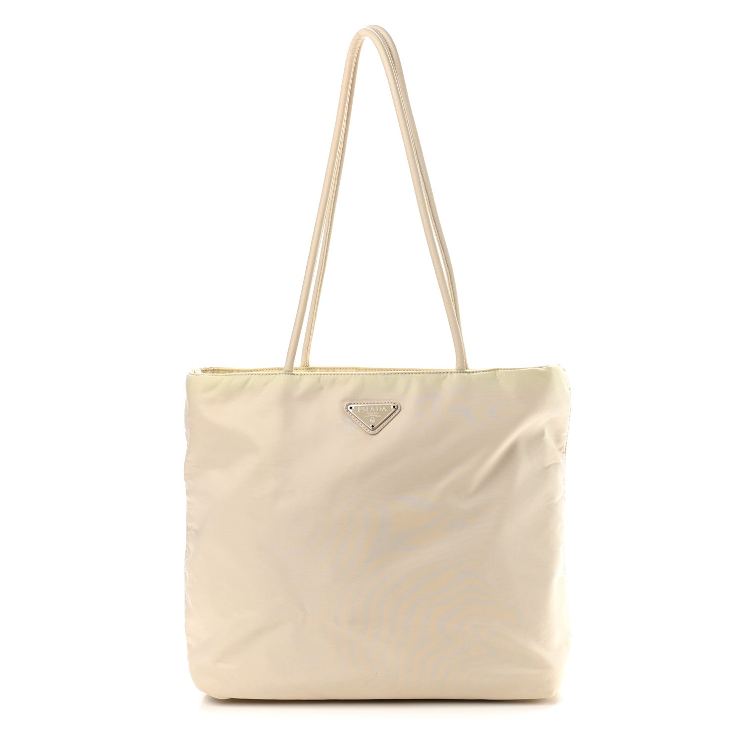 Prada Tessuto Nylon Tote Light Beige 1 of 11