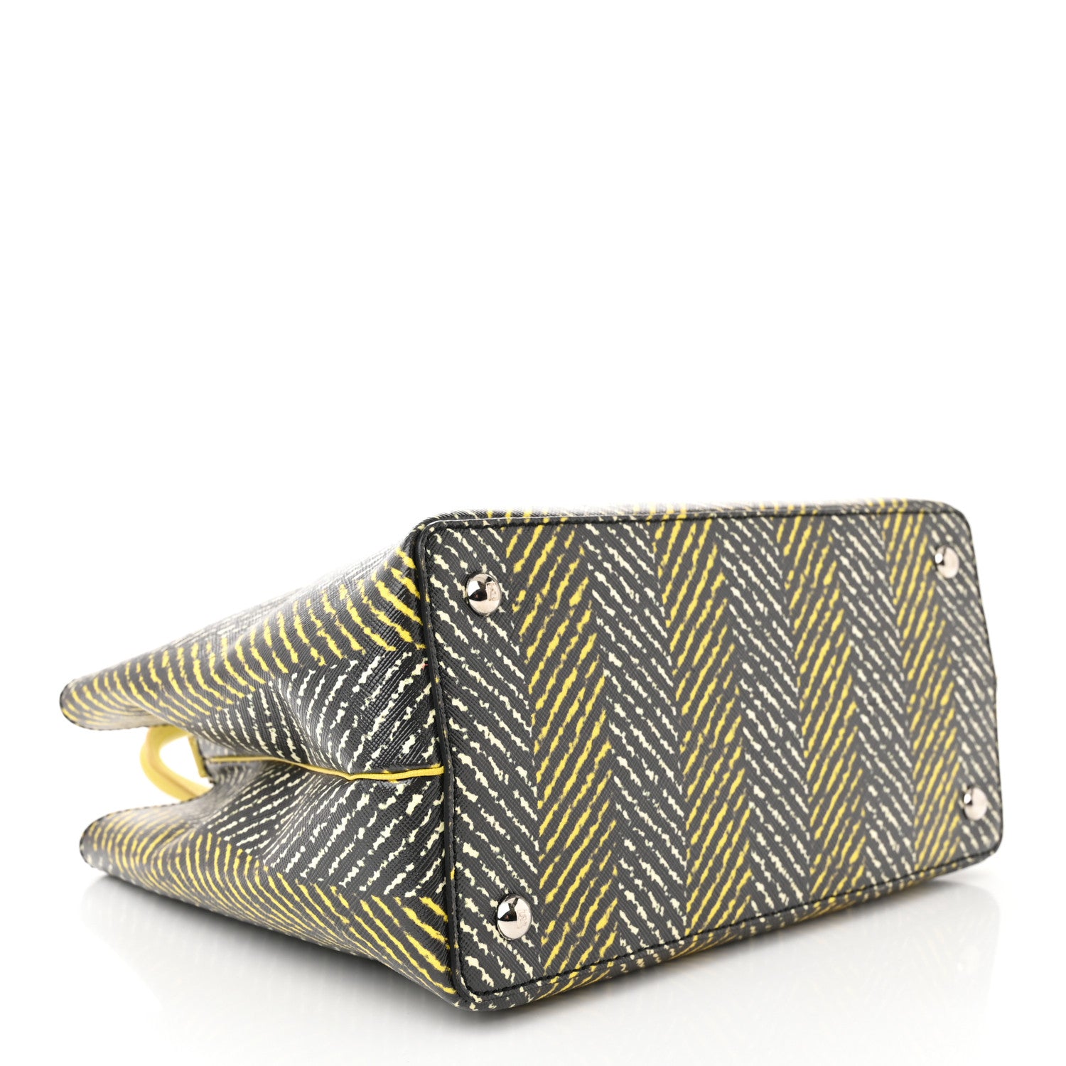 Fendi Vitello Elite Printed Petite 2Jours Tote Multicolor 4 of 10
