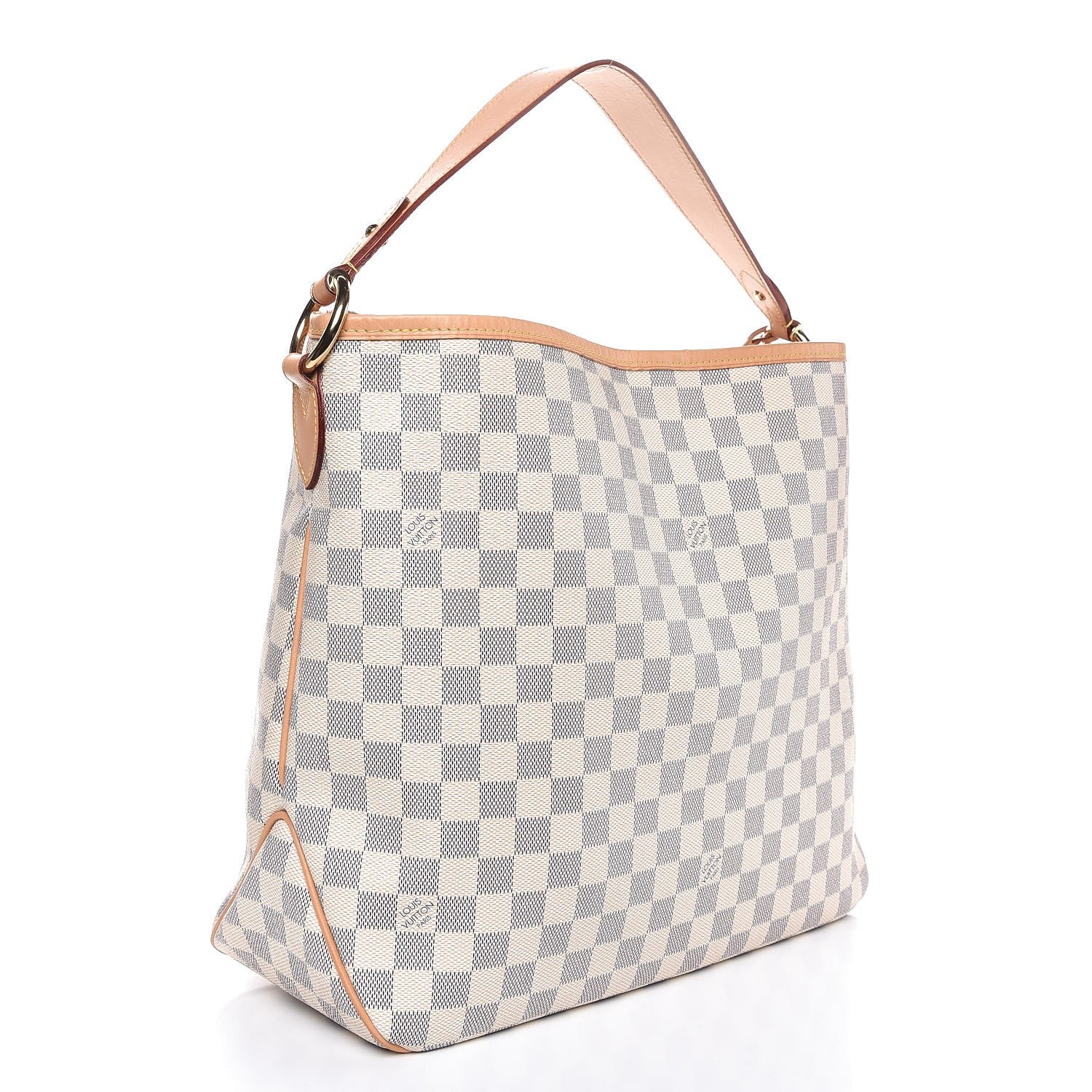 Louis Vuitton Damier Azur Delightful MM Rose Ballerine 3 of 7
