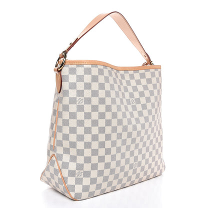 Louis Vuitton Damier Azur Delightful MM Rose Ballerine 3 of 7