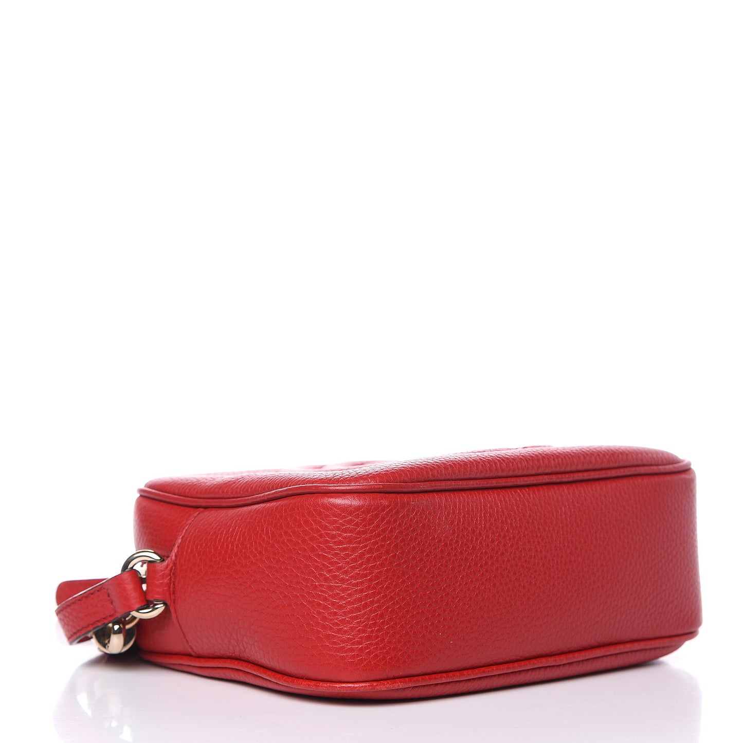 Pebbled Calfskin Small Soho Disco Bag Tabasco Red