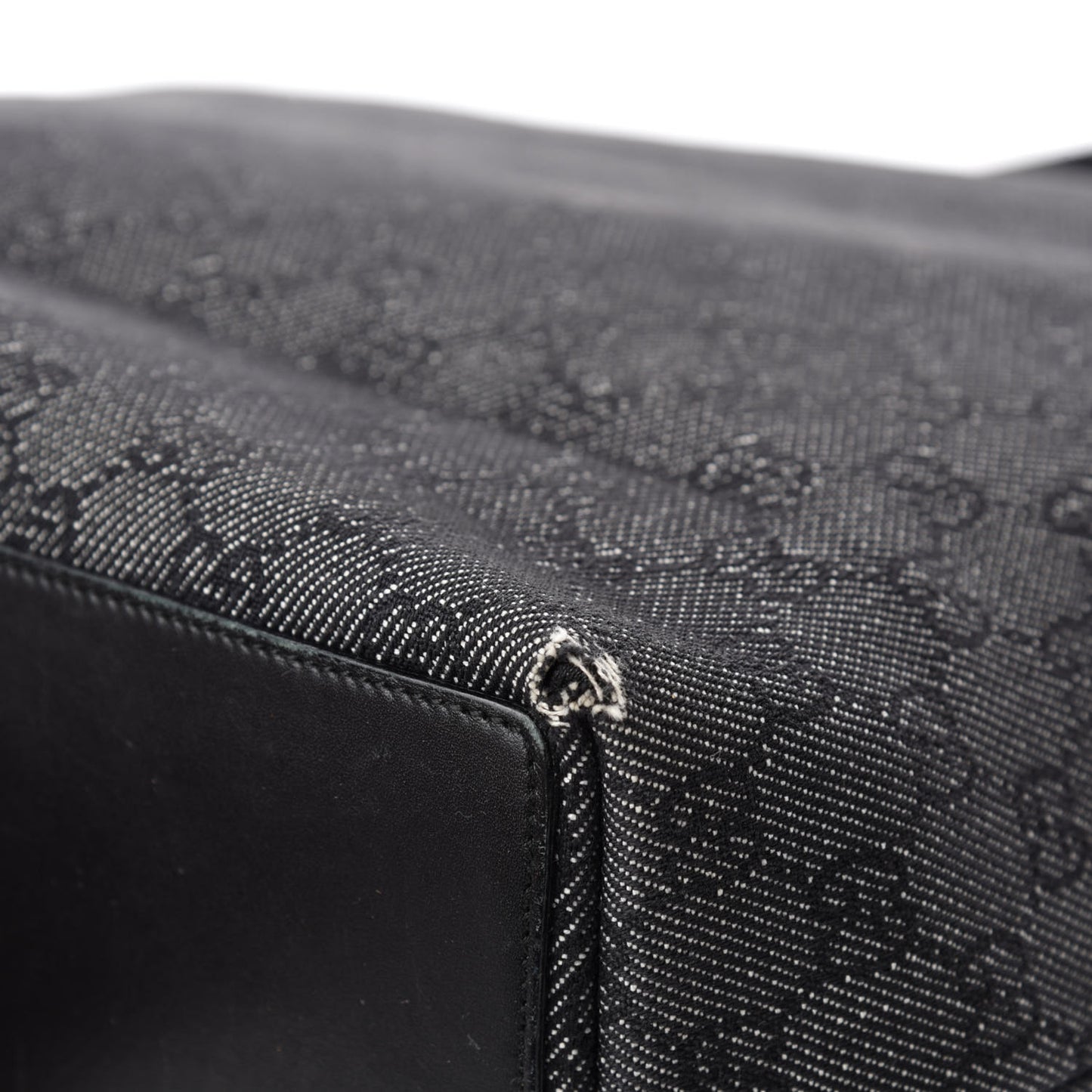 Monogram Bucket Tote Black