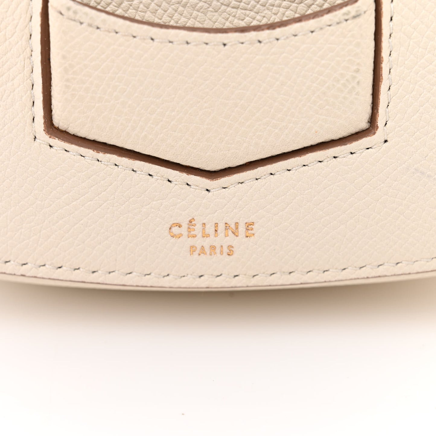 Grained Calfskin Small Trotteur White