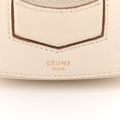 Celine Grained Calfskin Small Trotteur White 6 of 14