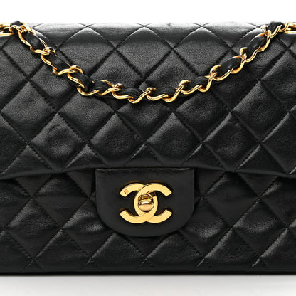 Chanel Lambskin Quilted Small Double Flap Black 9 of 16
