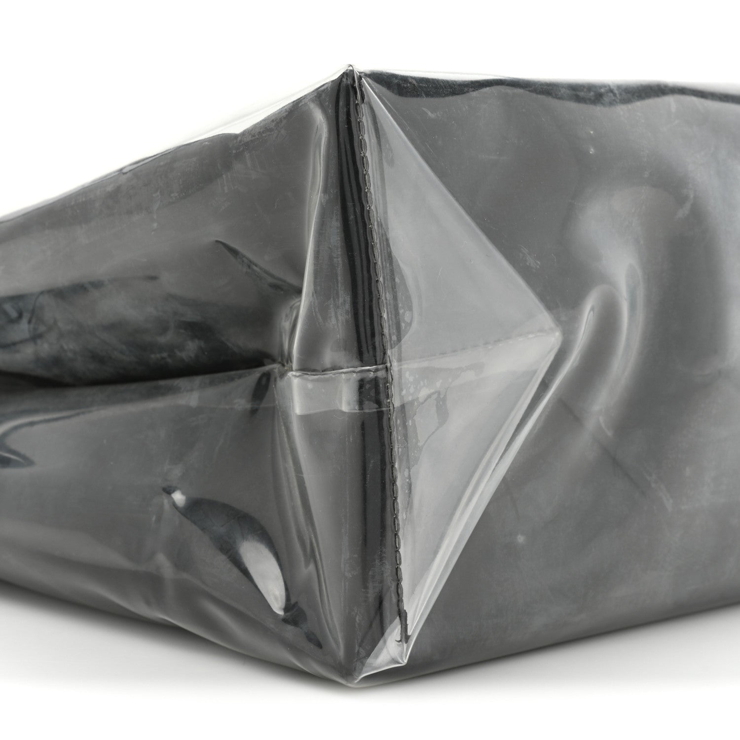 Gucci X Comme de Garçons Paper Plastic Web Shopper Tote Black 8 of 9