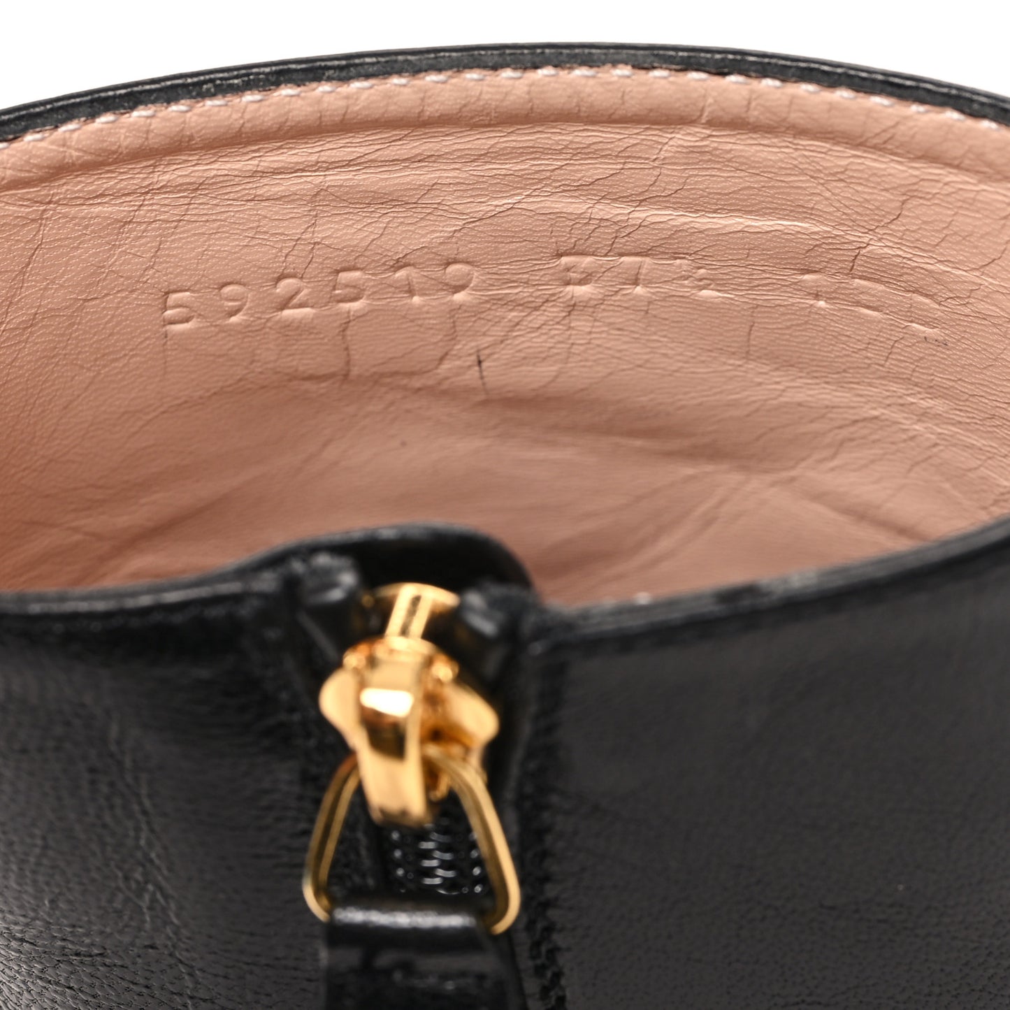 Goatskin Kitten Chain Horsebit Ankle Boots 37.5 Black