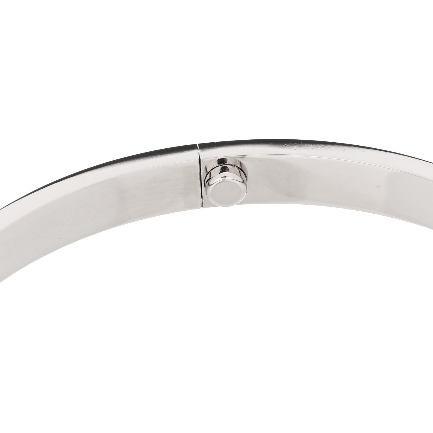 18K White Gold LOVE Single Screw Bracelet 19
