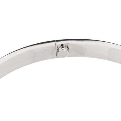 Cartier 18K White Gold LOVE Single Screw Bracelet 19 7 of 9