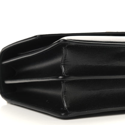 Saint Laurent Calfskin Suede Leopard Print Medium Monogram Sunset Black 9 of 10