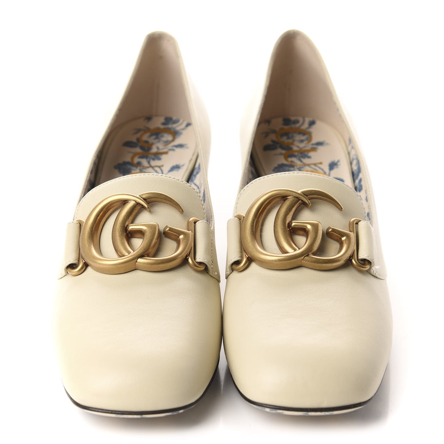 Malaga Kid GG Victoire 55mm Loafer Pumps 38.5 Vintage White