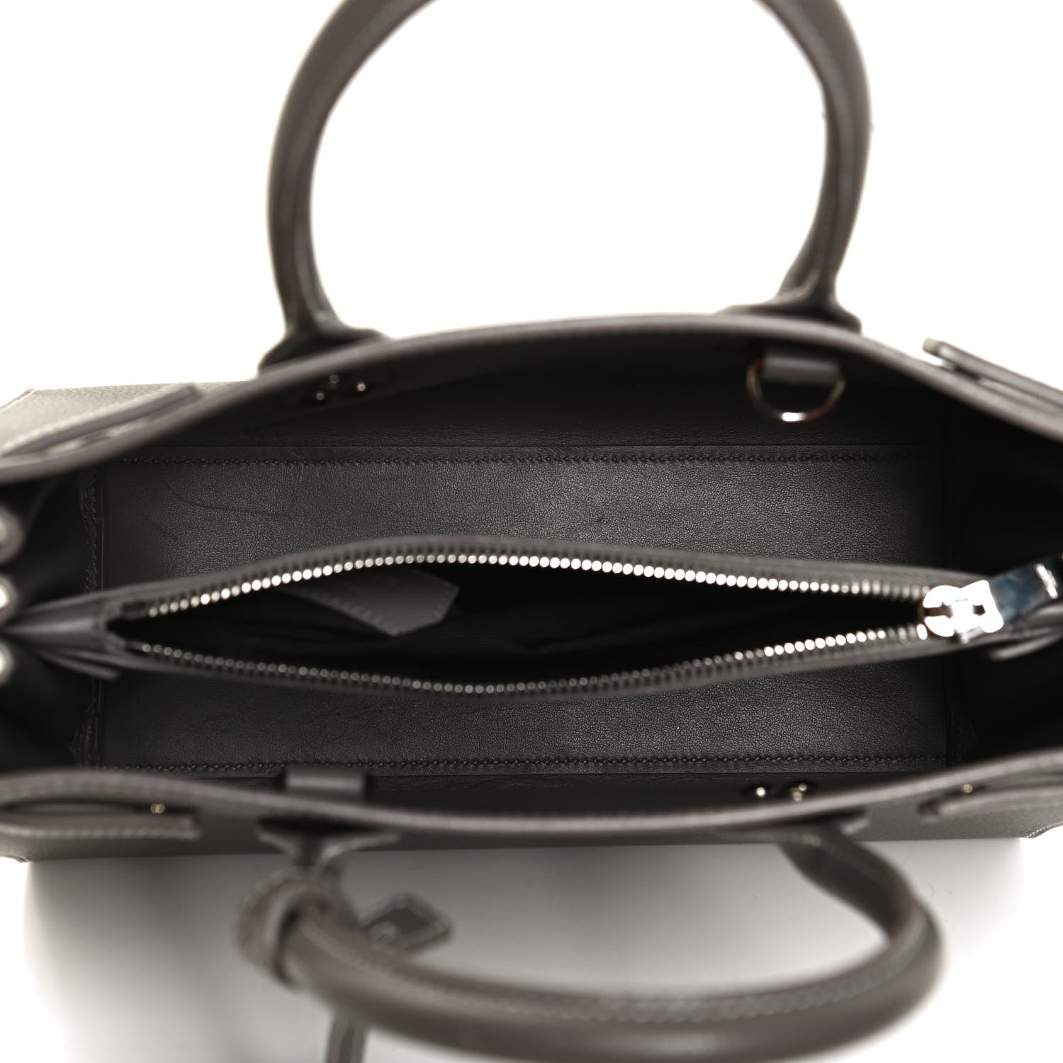 Saint Laurent Grained Calfskin Small Sac De Jour Fog 5 of 13