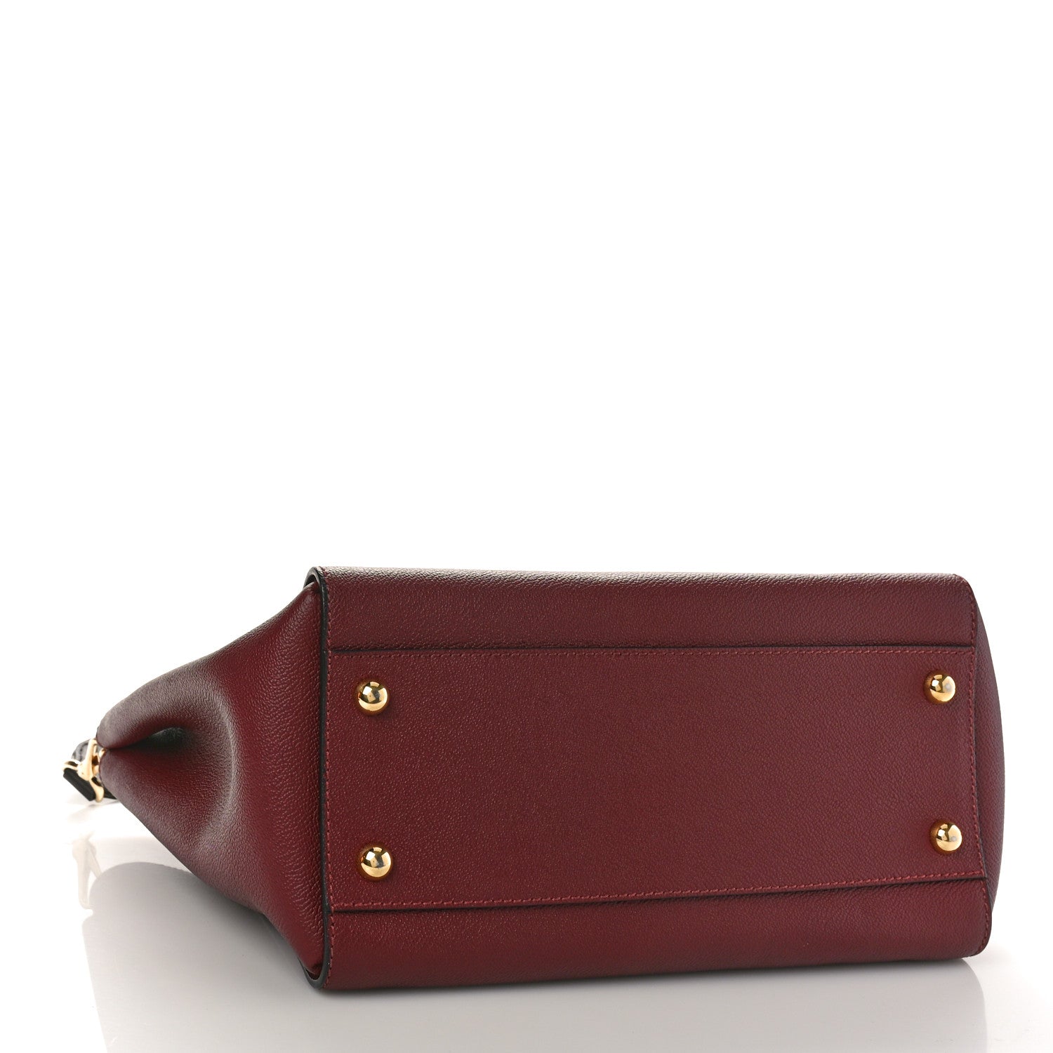 Burberry Soft Grain Medium Buckle Tote Dark Plum 4 of 8