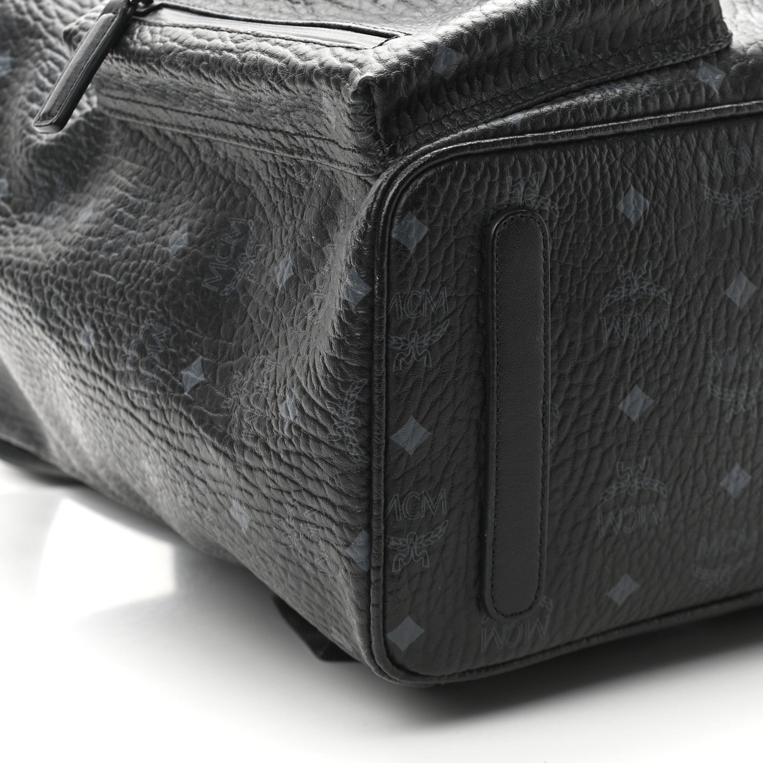 MCM Visetos Raymonde Two Pocket Backpack Black 9 of 10