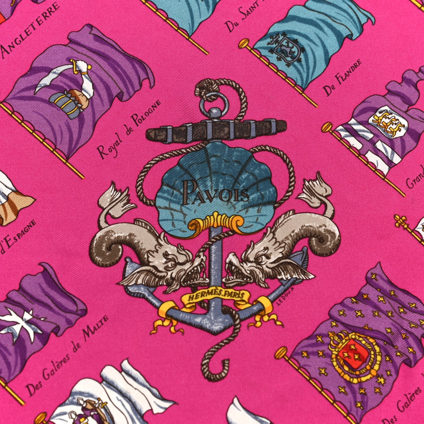 Silk Pavois Pocket Square Scarf